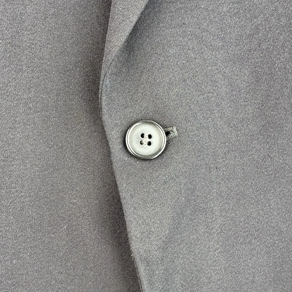 Armani Collezioni Sport Coat Blazer Men's 40R Black Wool Silk 1 Button Italy